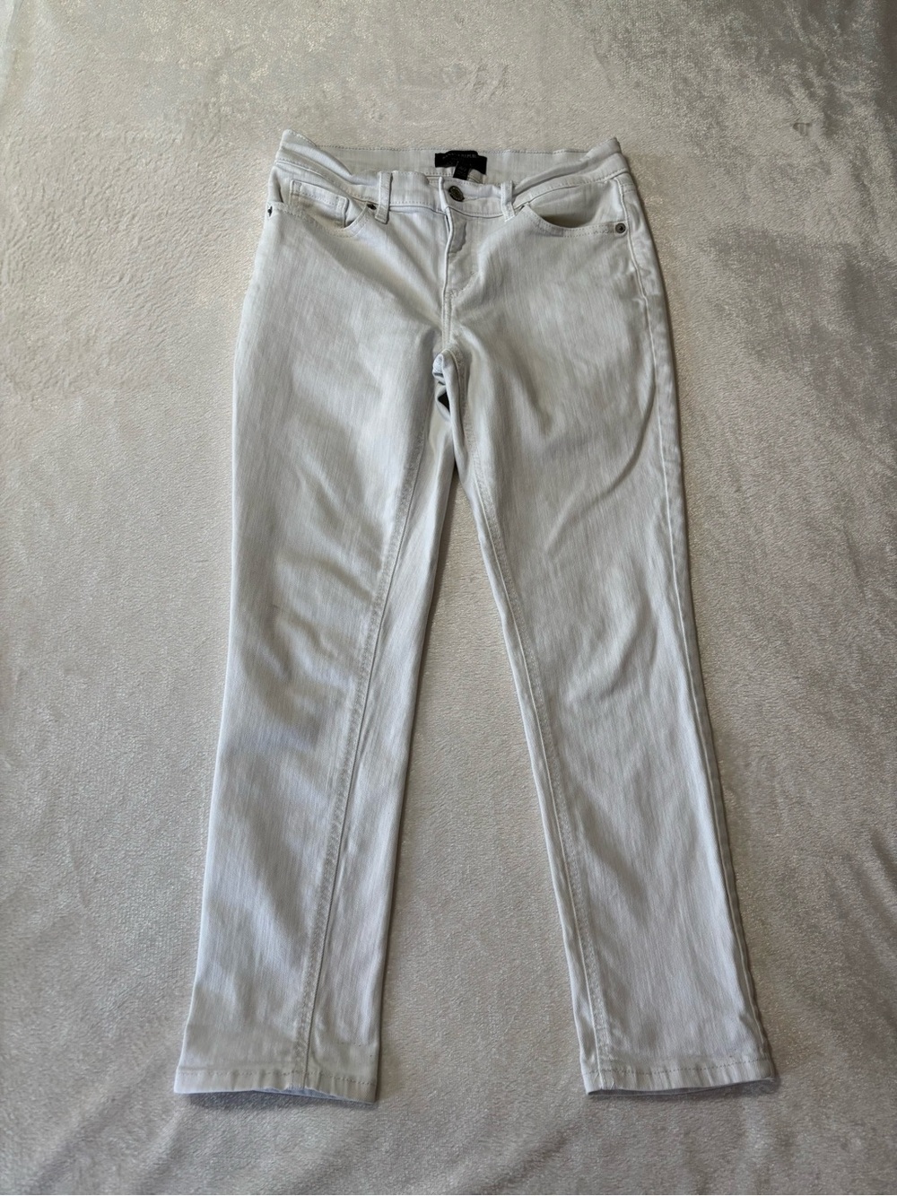 Banana Republic White Straight Leg Jeans
